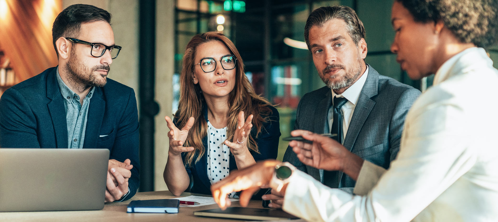 Business Persons On Meeting In The Office